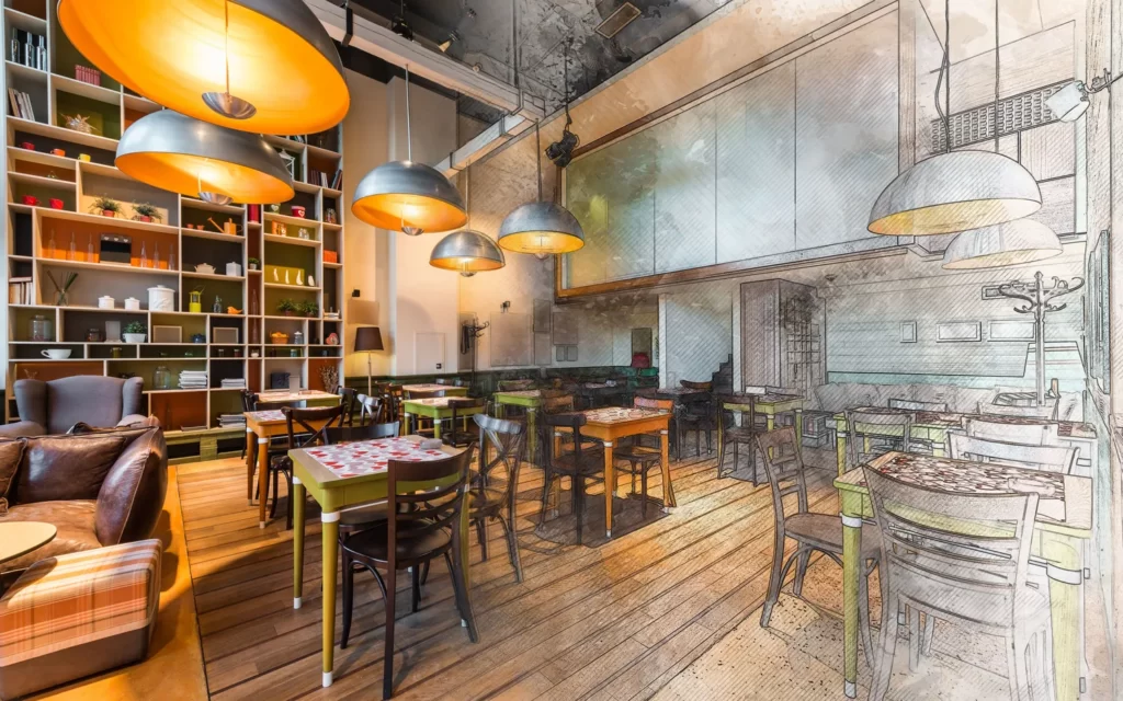 Aménagement de restaurant et snack