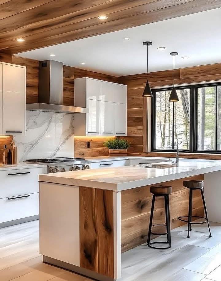 Cuisine moderne en bois